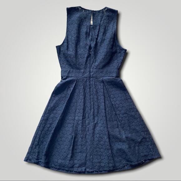 BCBG GENERATION BOHO LACE FIT FLARE PARTY SUMMER DRESS BLUE XS 0 - Picture 2 of 6